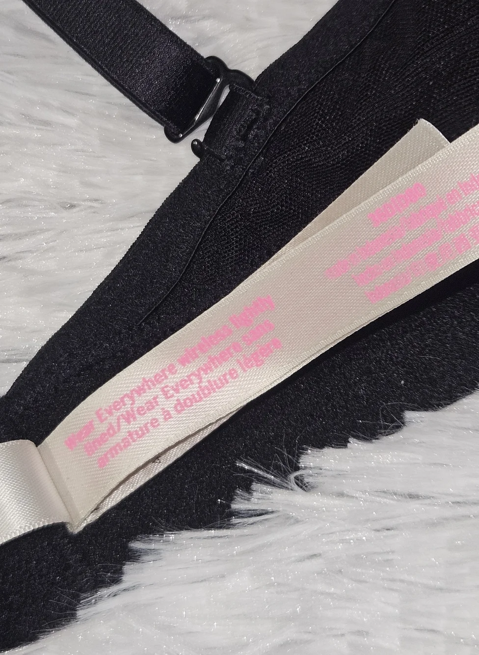 Victoria’s Secret PINK Wear Everywhere Wireless Lightly Lined Bra Black 36D